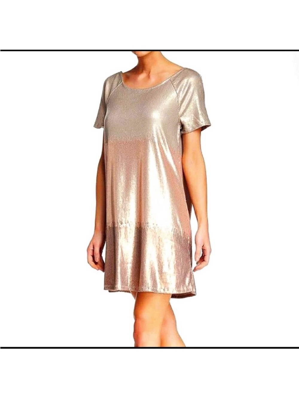 Free People Women’s Sequin Ombre Printed Mini Dress size M